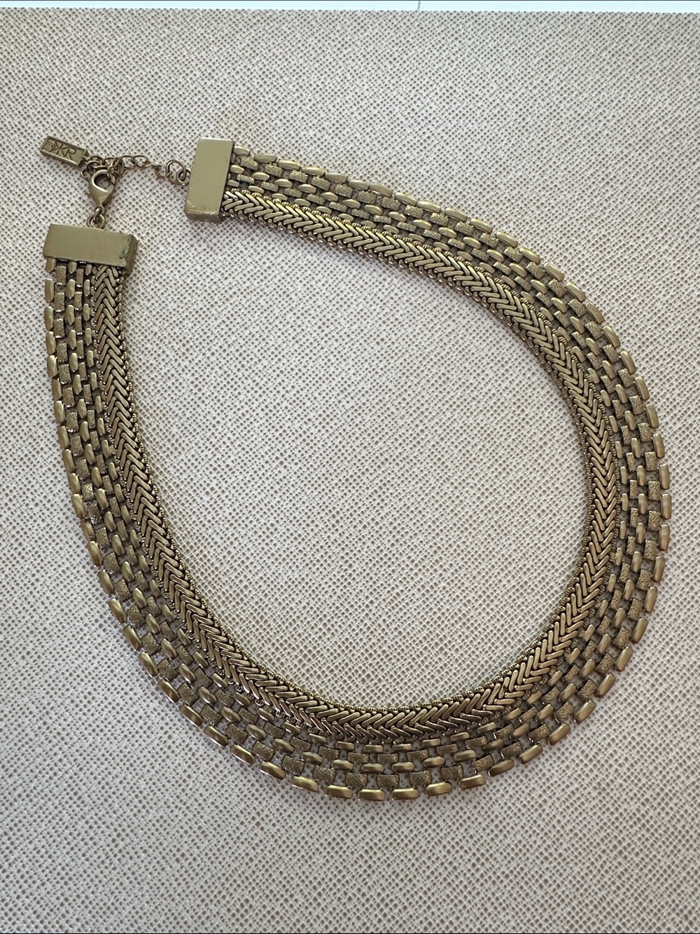 Silpada Gold-Tone Multi-Row Statement Necklace